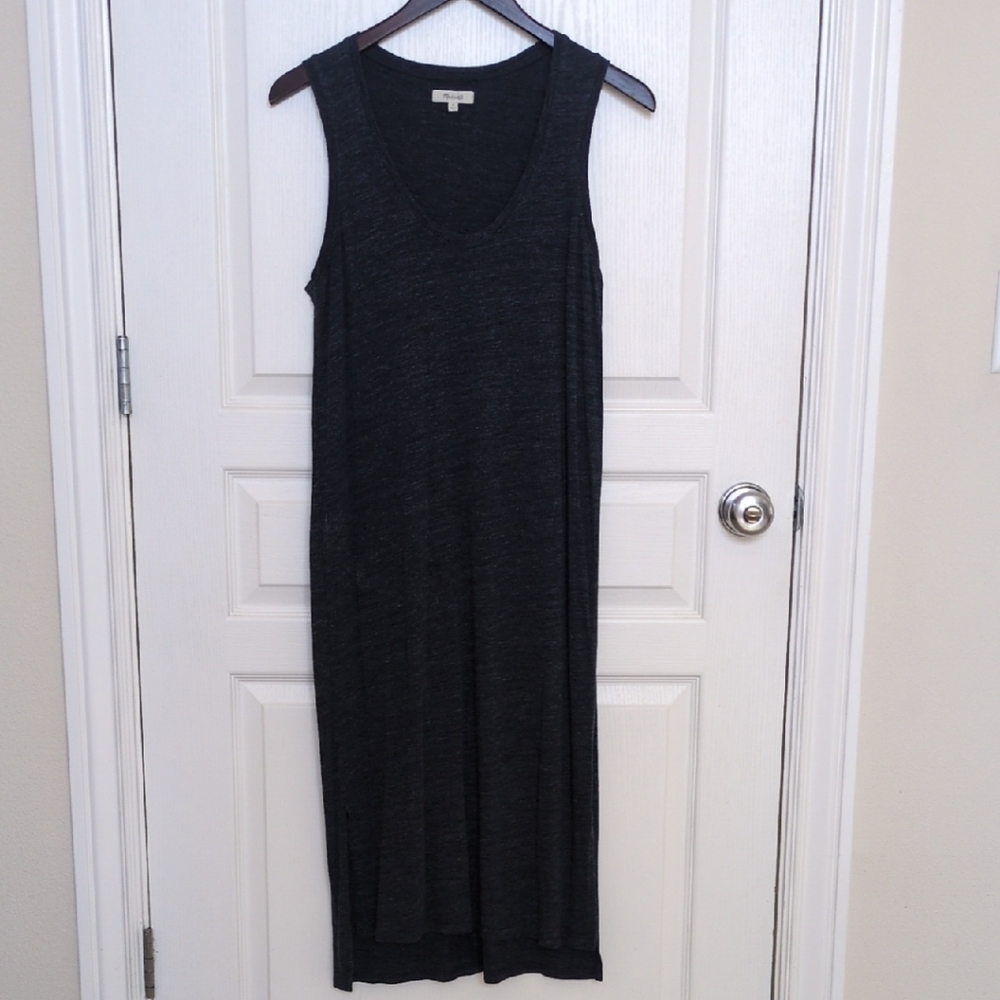 Madewell Heathered Navy T-shirt Dress